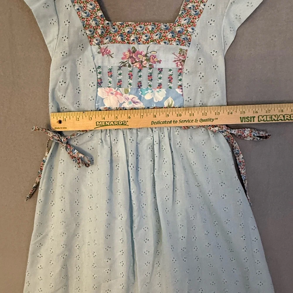 Vintage Rags by Kressandra Hippie Boho Floral Embroidery Puffy Sleeves Sz7 Dress - Picture 4 of 7